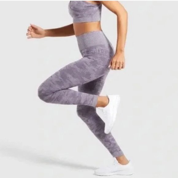 Gymshark Purple Camo Seamless legging - Picture 2 of 5